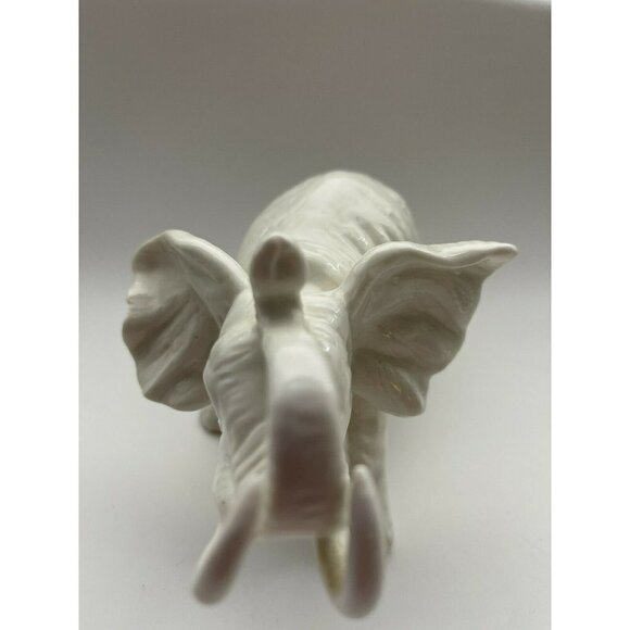 Vintage Ardalt White Elephant Figurine Lenwile China Handmade - Picture 2 of 7
